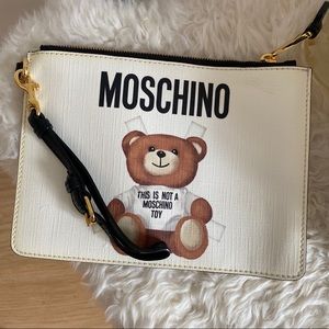 Moschino white pouch